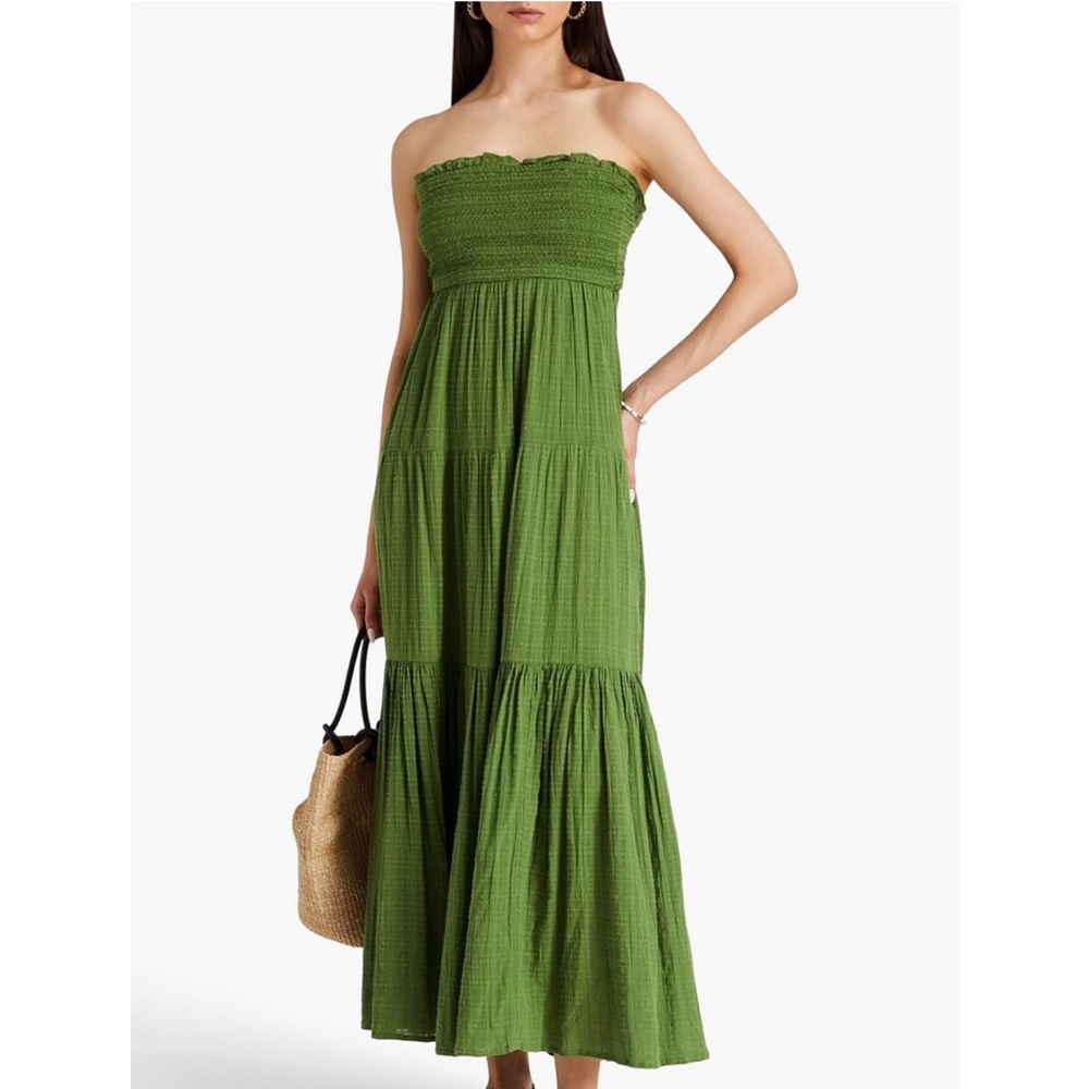 Veronica Beard Olive Textured Dress